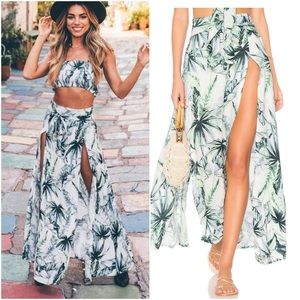 tropical maxi skirts